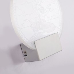 Lampa ścienna akrylowa PCV Lampa świetlna Nowoczesna współczesna metalowa