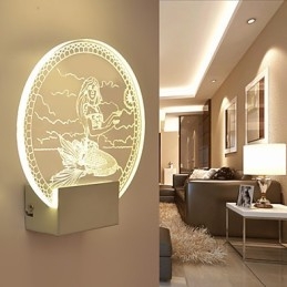 Lampa ścienna akrylowa PCV Lampa świetlna Nowoczesna współczesna metalowa