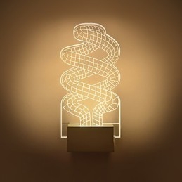 Lampa ścienna akrylowa PCV Lampa świetlna Chip Nowoczesny Współczesny Metal