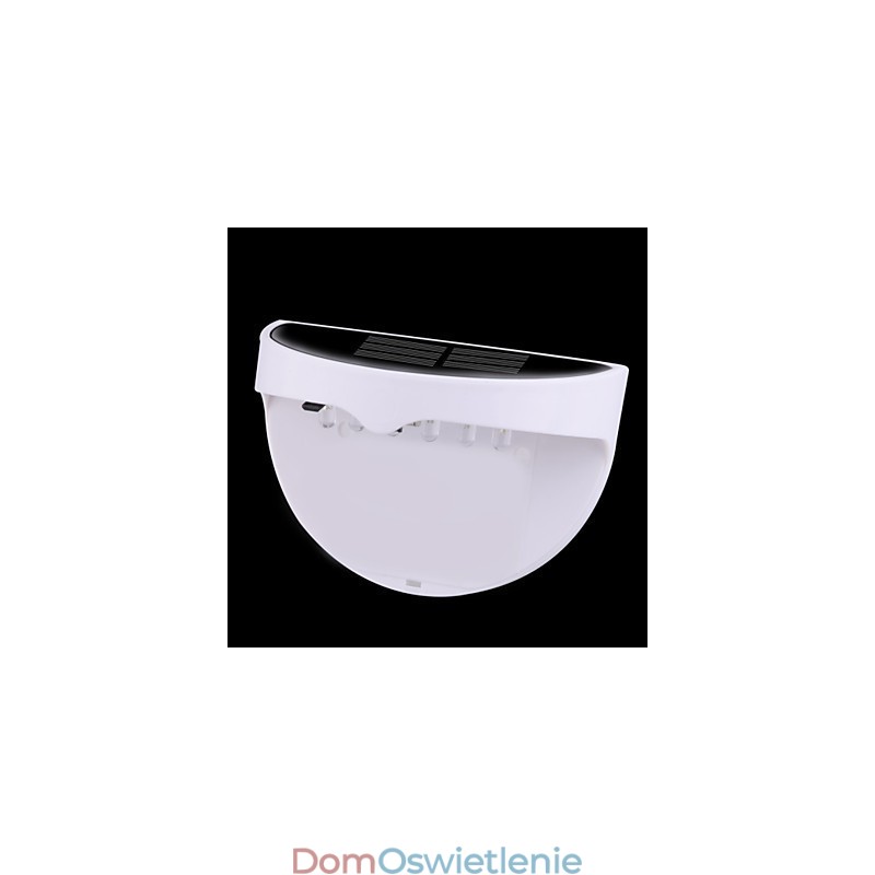 Lampa wodoodporna IP55 zasilana energią słoneczną, biała + czarna