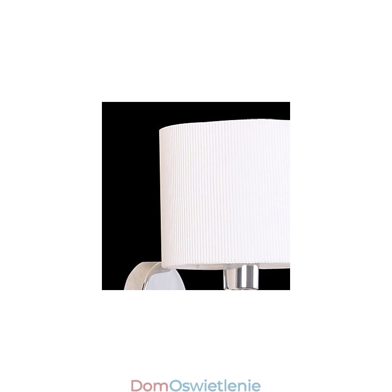 Stylowa lampa ścienna z metalu i tkaniny z 1 światłem w białym cylindrze