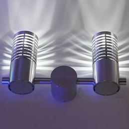 Nowoczesna lampa ścienna z rozpraszającym światłem 2-cylindrowa warstwa barierowa promienia światła