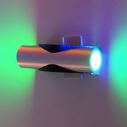 Miniaturowe lampy ścienne montowane na płasko, nowoczesne, współczesne, metalowe