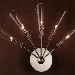 Artystyczna kryształowa lampa ścienna z 5 światłami