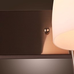 2-punktowa lampa ścienna w białym kloszu