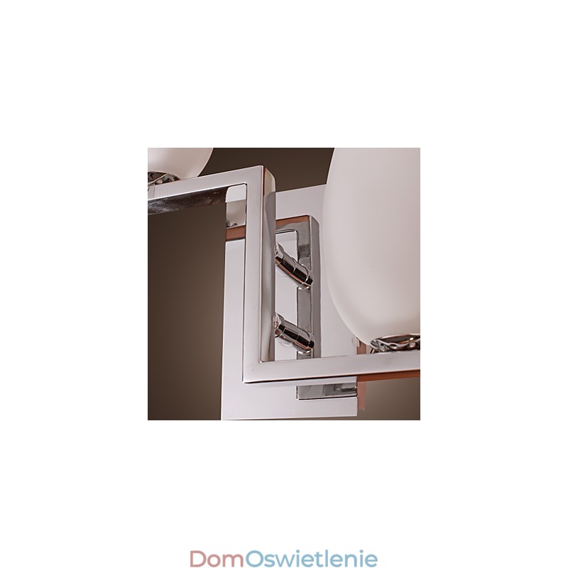 Kryształowa lampa ścienna z 2 światłami, klosz w kształcie butelki