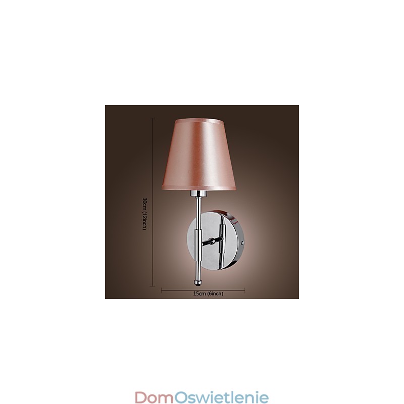Prosta lampa ścienna o ciepłym świetle