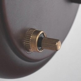 Żelazna lampa ścienna z abażurem z tkaniny w 1 świetle