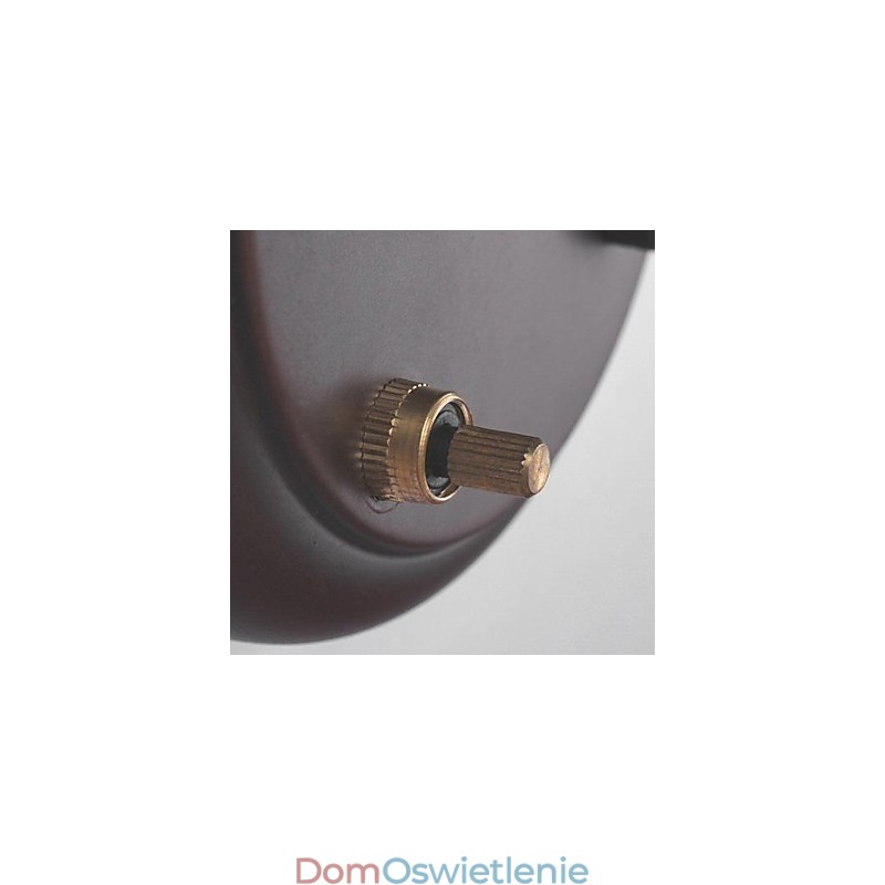 Żelazna lampa ścienna z abażurem z tkaniny w 1 świetle
