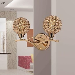 Nowoczesna, elegancka lampa ścienna z 2 światłami