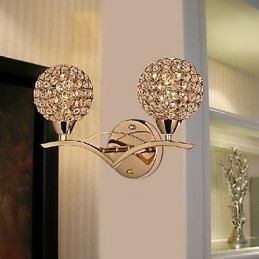 Nowoczesna, elegancka lampa ścienna z 2 światłami
