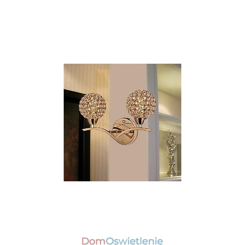Nowoczesna, elegancka lampa ścienna z 2 światłami