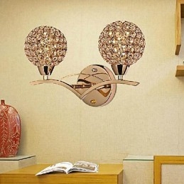 Nowoczesna, elegancka lampa ścienna z 2 światłami