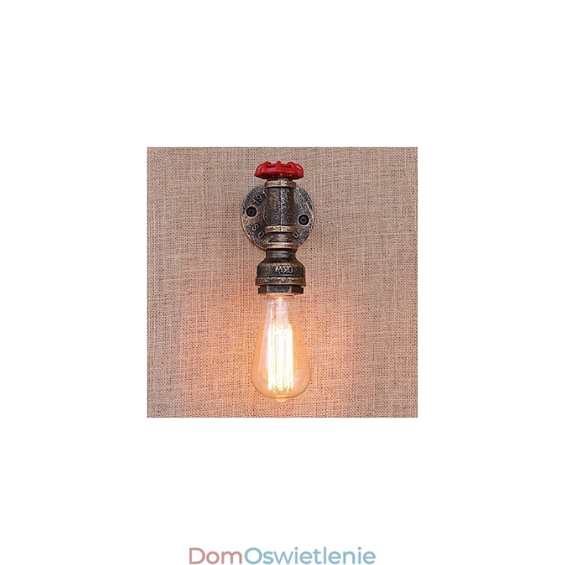 Nostalgia Prosta Fajka Wodna Dekoracyjna Mała Lampa Ścienna Lampa Ścienna