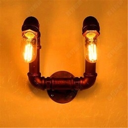 Amerykański bar Xiang Sypialnia Alejka Wodociągowa Lampa Ścienna Retro Industrial Żelazna Lampa Ścienna