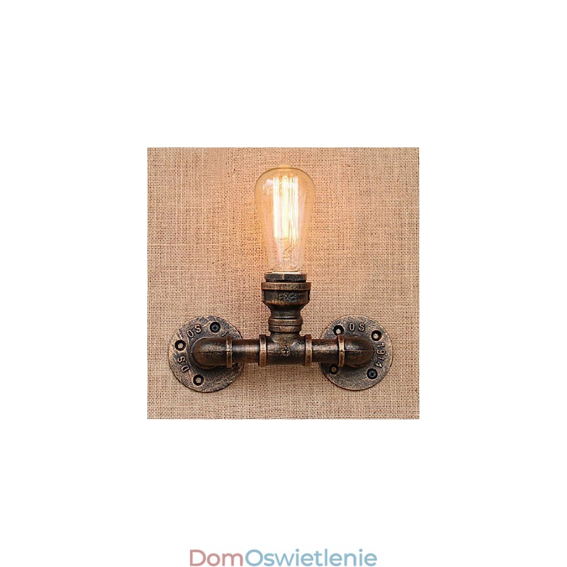 Nostalgia Prosta Fajka Wodna Dekoracyjna Mała Lampa Ścienna Lampa Ścienna