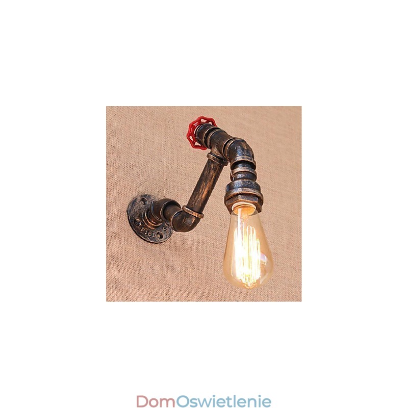 Nostalgia Prosta Fajka Wodna Dekoracyjna Mała Lampa Ścienna Lampa Ścienna