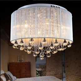 Romantyczna lampa sufitowa z kryształu K9