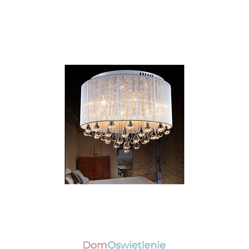 Romantyczna lampa sufitowa z kryształu K9