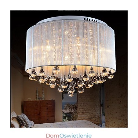 Romantyczna lampa sufitowa z kryształu K9 Romantyczna lampa sufitowa z kryształu K9