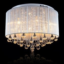 Romantyczna lampa sufitowa z kryształu K9