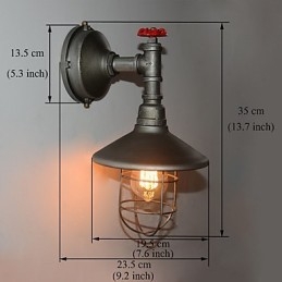 Nowa lampa ścienna Retro Loft Vintage Industrial Edison Wisząca lampa