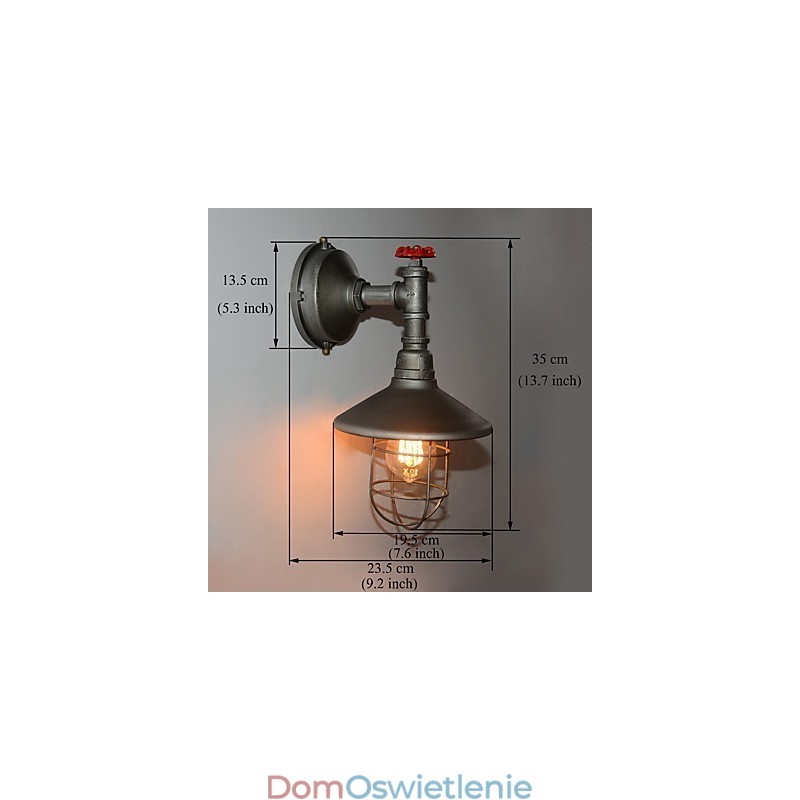 Nowa lampa ścienna Retro Loft Vintage Industrial Edison Wisząca lampa