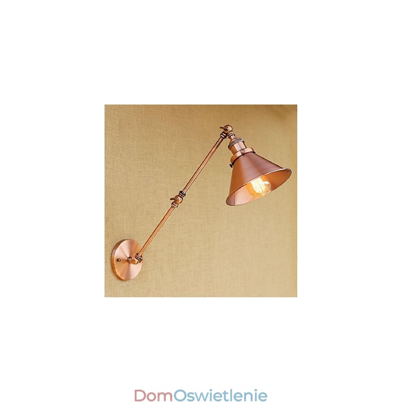 Długie ramię Pół rdza Retro Kreatywne Nostalgiczne Rozkładane Składane Kinkiety Ścienne Światło Ścienne