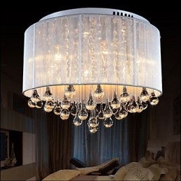 Romantyczna lampa sufitowa z kryształu K9