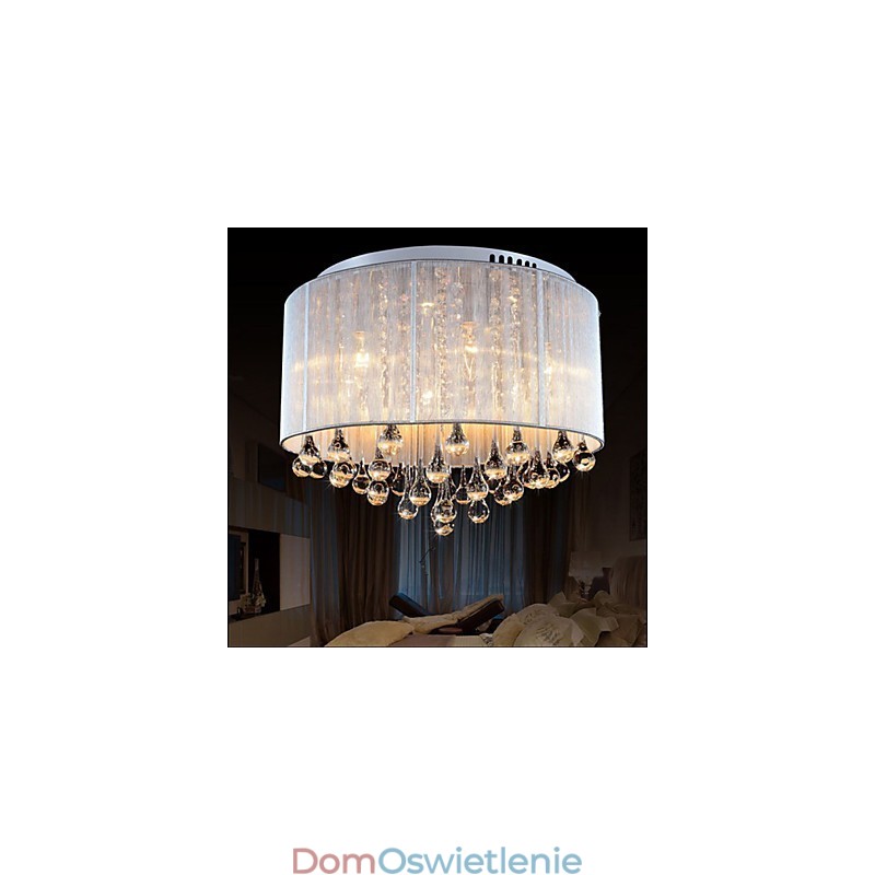 Romantyczna lampa sufitowa z kryształu K9