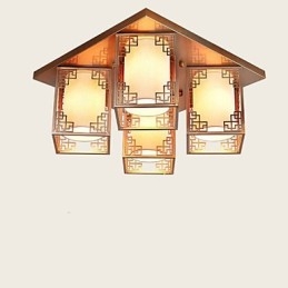 Lampy w stylu chińskim, oświetlenie sufitowe z żelaza, atmosfera