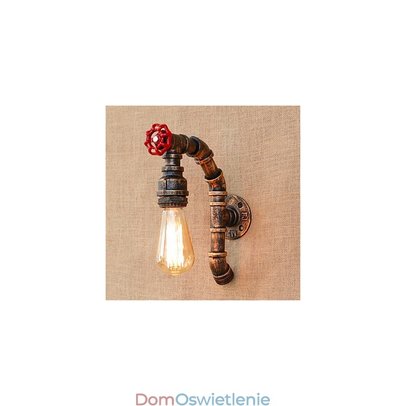 Rustykalny domek w kolorze antycznego mosiądzu Cecha dla kinkietów ściennych z oświetleniem otoczenia