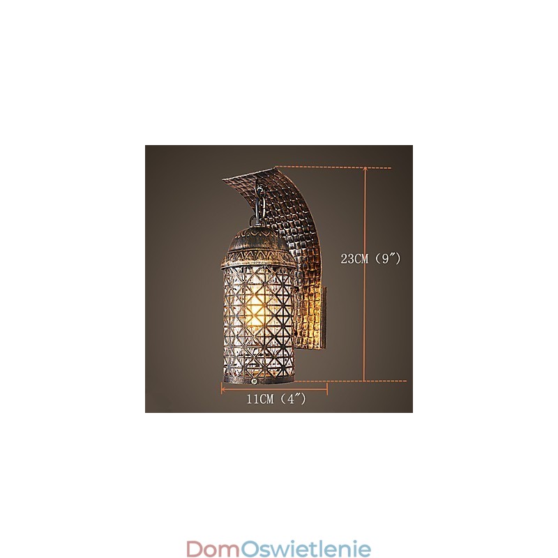 Cecha malowania rustykalnego domku dla kinkietów ściennych w stylu mini z oświetleniem górnym
