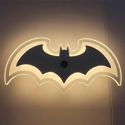 Nowoczesna akrylowa lampa ścienna Bat Lampa nocna Kinkiety ścienne Oświetlenie korytarzaV
