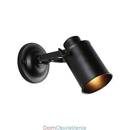 Vintage Black Metal Loft Kinkiet Salon Jadalnia Korytarz Kawiarnia Bary Bar Lampa ścienna