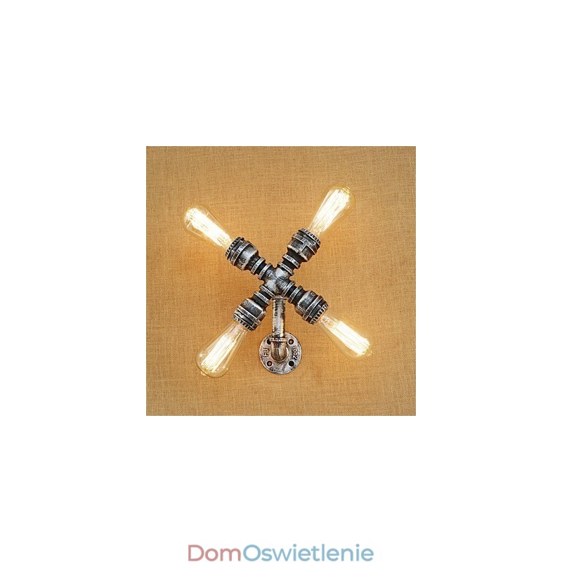 Cecha malowania w stylu retro w stylu wiejskim do kinkietów ściennych z wysięgnikiem obrotowym