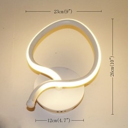 Nowoczesna minimalistyczna lampa ścienna nocna kreatywna lampa korytarzowa oświetlenie aluminiowe