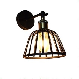 Lekka malowana stalowa lampa ścienna Dumb Black American Coffee Decoration Retro lampa ścienna Lightsaber Lamp na ścianie
