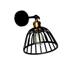 Lekka malowana stalowa lampa ścienna Dumb Black American Coffee Decoration Retro lampa ścienna Lightsaber Lamp na ścianie