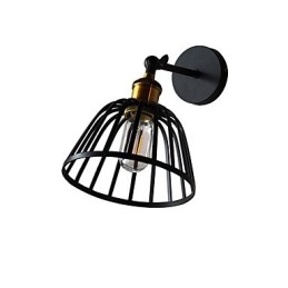 Lekka malowana stalowa lampa ścienna Dumb Black American Coffee Decoration Retro lampa ścienna Lightsaber Lamp na ścianie