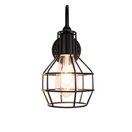 Kinkiet Kinkiety Ścienne Żelazo Ścienne Lampy Głupi Czarny Miecz Świetlny Lampa Na Ścianie
