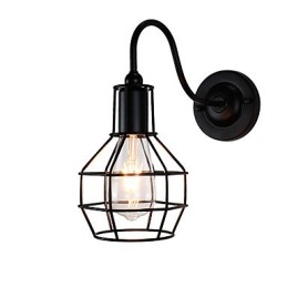 Kinkiet Kinkiety Ścienne Żelazo Ścienne Lampy Głupi Czarny Miecz Świetlny Lampa Na Ścianie