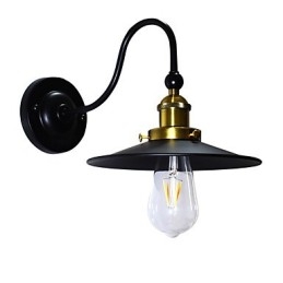 Kinkiet Kinkiety Ścienne Żelazo Ścienne Lampy Głupi Czarny Miecz Świetlny Lampa Na Ścianie