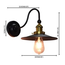 Kinkiet Kinkiety Ścienne Żelazo Ścienne Lampy Głupi Czarny Miecz Świetlny Lampa Na Ścianie