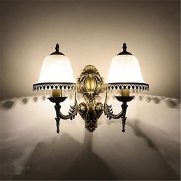 Nowoczesna, współczesna, galwanizowana cecha dla miniaturowych lamp ściennych chroniących oczy