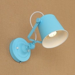 Cecha malowania w stylu retro w stylu wiejskim, regulowana do ramienia obrotowego, ochrona oczu, oświetlenie ścienne Downlight, oświetlenie ścienne