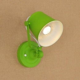 Cecha malowania w stylu retro w stylu wiejskim, regulowana do ramienia obrotowego, ochrona oczu, oświetlenie ścienne Downlight, oświetlenie ścienne