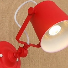 Cecha malowania w stylu retro w stylu wiejskim, regulowana do ramienia obrotowego, ochrona oczu, oświetlenie ścienne Downlight, oświetlenie ścienne