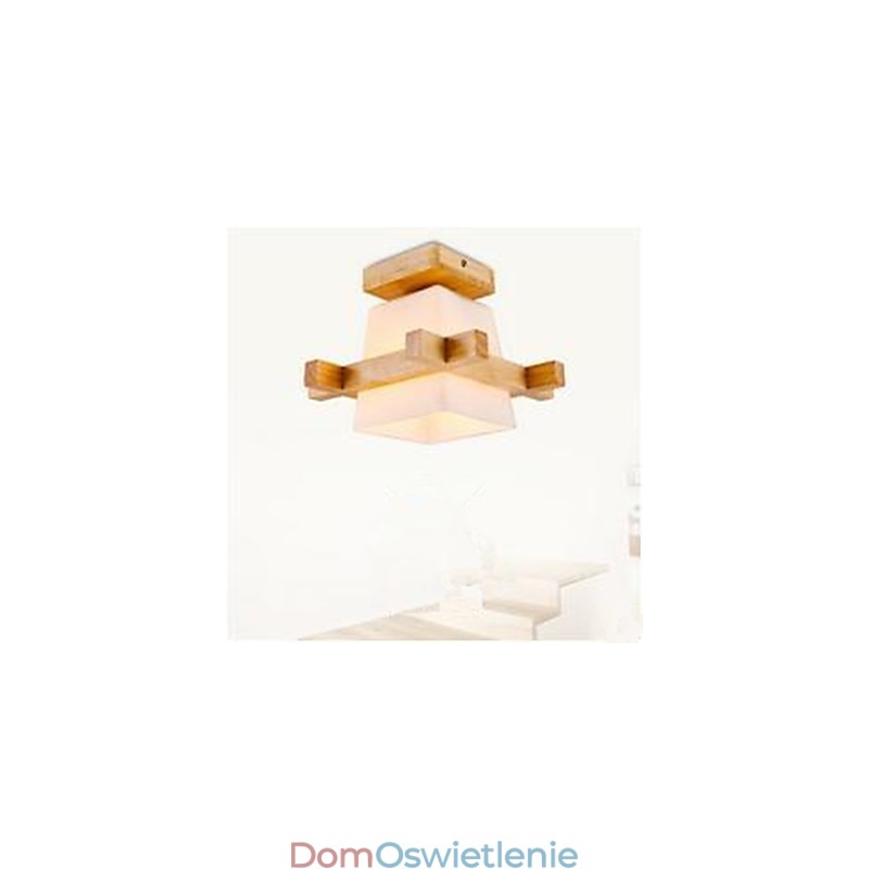 Nowoczesna chińska lampa salon sypialnia lampa gankowa lampa gankowa drewniana sztuka