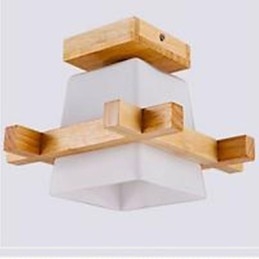 Nowoczesna chińska lampa salon sypialnia lampa gankowa lampa gankowa drewniana sztuka